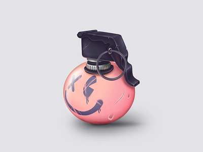 Hand-grenade - GUI design digitalart digitalillustration drawing gui illustration illustrator ui
