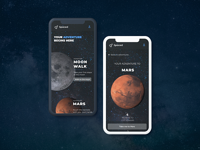 Spaced Challenge app app concept design mobile ui ui design uiux