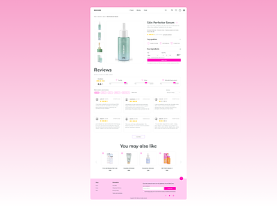 BioCare - Product Page design desktop ecommerce skincare ui ui design uiux webdesign website