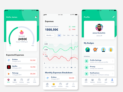 MoneyGoals - Part.2 - UI Concept