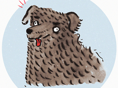 Doggo animal brush dog drawing funny funny signs illustration ink photoshop sketch