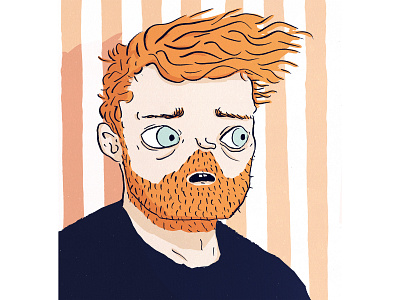 Selfportrait with orange hair