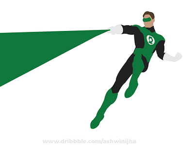 Brightest Day - Hal Jordan art dc comics green illustration justice league minimal poster superhero