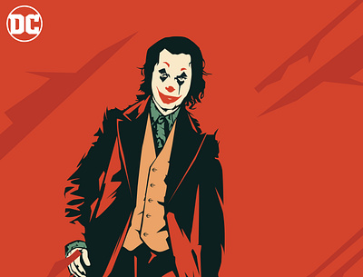 Gotham's Madman art black dc comics design dribbble graphic illustration joker minimal poster red superhero