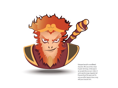 Dota Emoji Project 01 character dota2 illustration monkey king