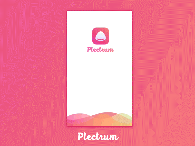 [PLECTRUM]啟動 2018 colors graphic illustration ui