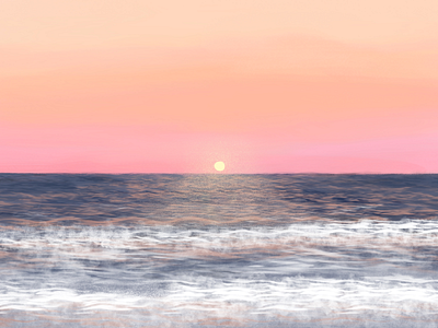 when i feel most alive art beach digital art digital drawing digital illustration drawing illustration illustration artist landscape landscape design landscape illustration nature nature design ocean sea summer sun sunset