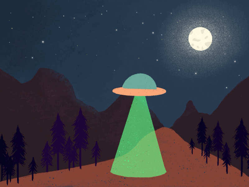 unidentified alien animation art digital art digital drawing digital illustration drawing galaxy gif illustration illustration artist landscape landscape design landscape illustration nature nature design nightsky sky ufo