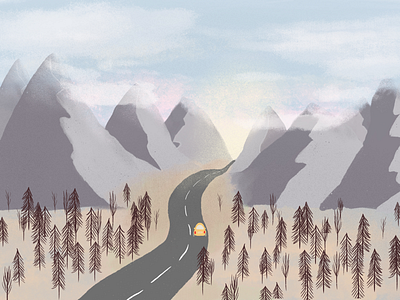 road trip art digital art digital drawing digital illustration drawing illustration illustration artist landscape landscape design landscape illustration nature nature design travel