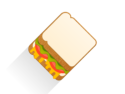 Sandwich flat food illustration sandwich vector