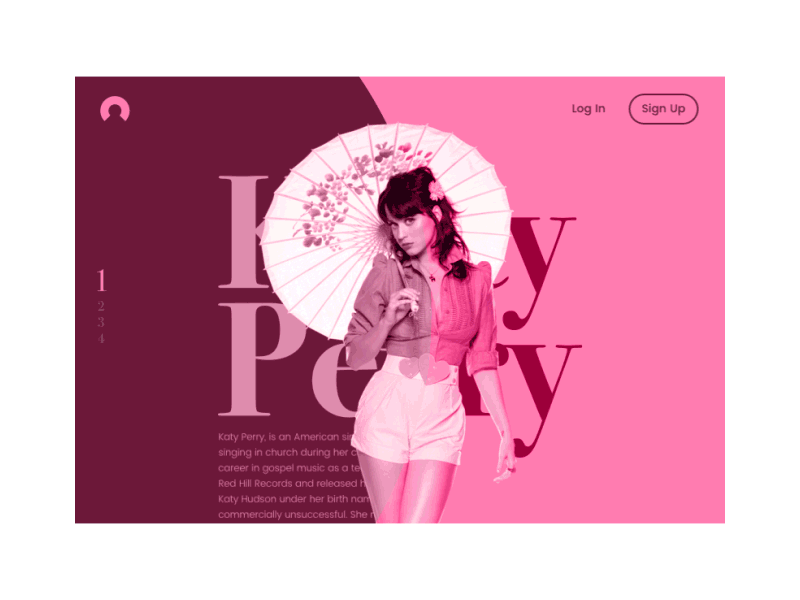 Celebrities Archive design gif katty perry landing taylor swift ui website