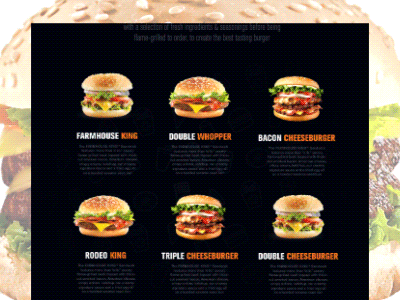 Foodie Animated animation burger food gif motion ui ux website