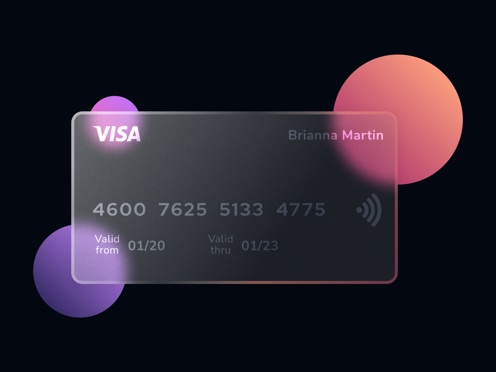 Glossy Credit Card by Kishore Vidyasagar on Dribbble