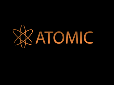 Atomic branding concept conceptart design illustration logo logodesign science illustration typography vector