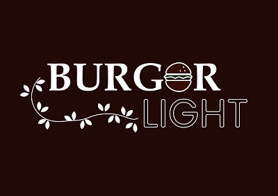 Burger Light branding concept conceptart design illustration logo logodesign typography ux vector