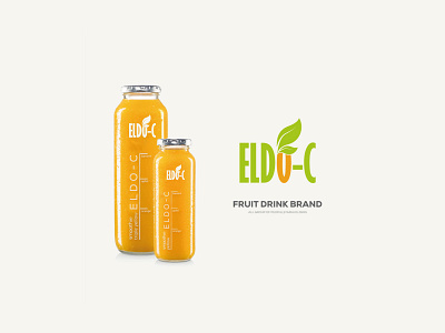 ELDO-C Logo Design adobe illustrator branding creative fruit logo graphic design green color innovative label design logo modernism organge clolor product design product logo typedesign typography vector