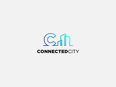 Connected City brand c city connected letter c logo mark