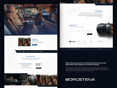 Dual | Borgstena Group Website Design | 2019 branding cars sketch ui uiux user experience user interface ux website