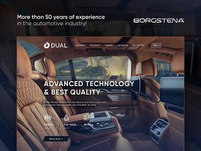Dual | Borgstena Group Website Design | 2019 branding cars sketch ui user experience user interface ux uxui website