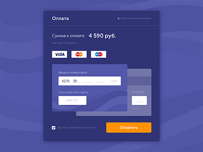 Daily UI - Checkout card checkout credit dailyui form
