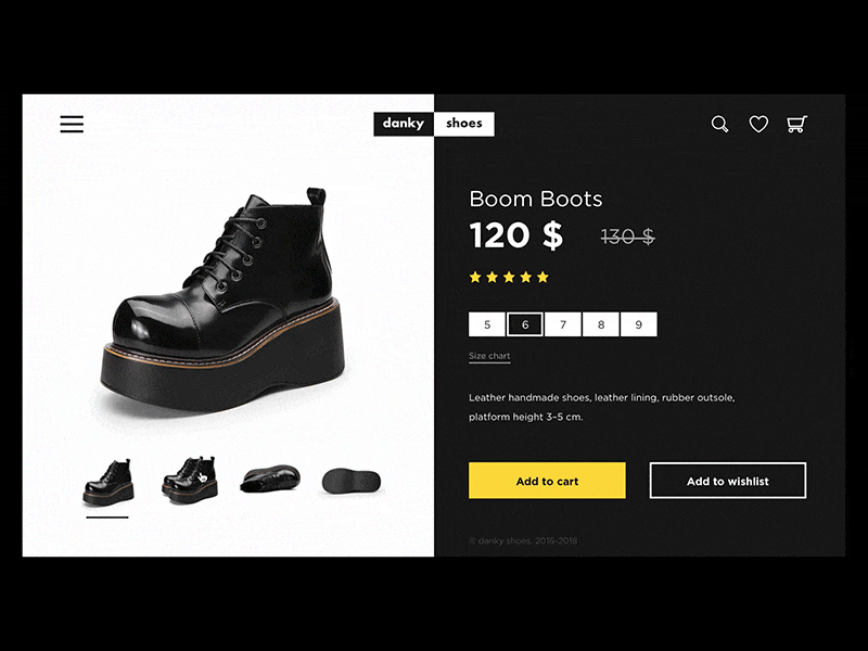 Daily UI – Single product (concept) dailyui framer landing product prototype shop store