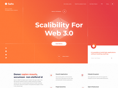 Saito part 2 clean design minimal ui web