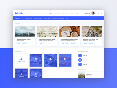 Employees Website Concept