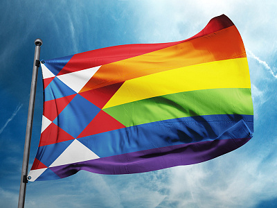 Serbian Pride Flag design flag identity lgbt lgbtqia prajd pride rainbow redesign serbia srbija vexillography vexillology