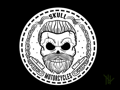 Skull Motorcycles graphicdesign illustration logo logotype motorcycle motors