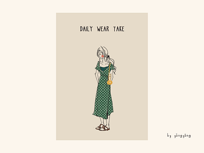Daily wear take design illustration