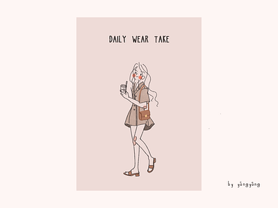 Daily wear take design illustration