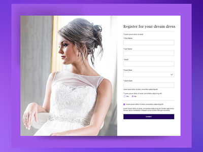 Dream Dress Registration