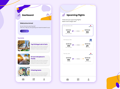 Traveling App app app design minimal onboarding screen travel app ui ux ux design visual design