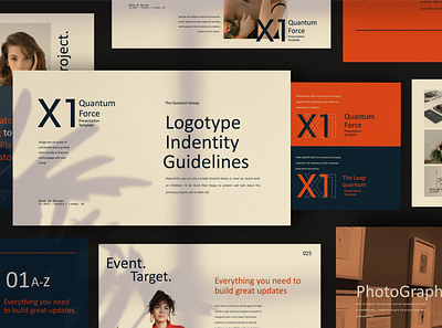 X1 - Brand Guidline Powerpoint advertising art brand guidline branding business clean corporate creative elegant minimal modern powerpoint powerpoint template presentation simple template templates web design web development website