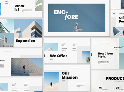 ENCORE - Minimal Clean Powerpoint branding business clean corporate creative elegant minimal minimalism minimalist modern powerpoint powerpoint design powerpoint presentation powerpoint template powerpoint templates presentation simple template templates website