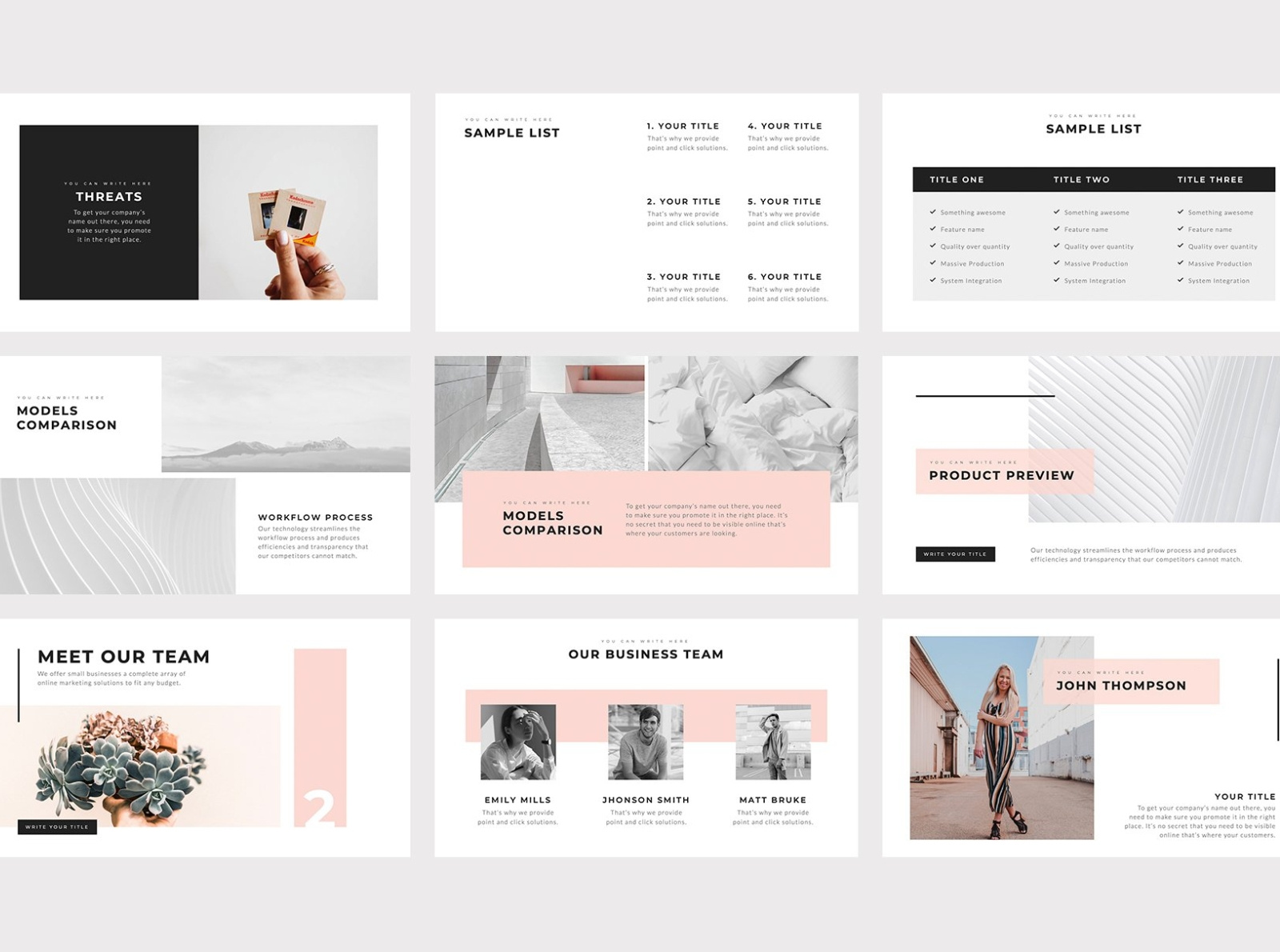 Futuro Minimal Google Slides by Templates on Dribbble