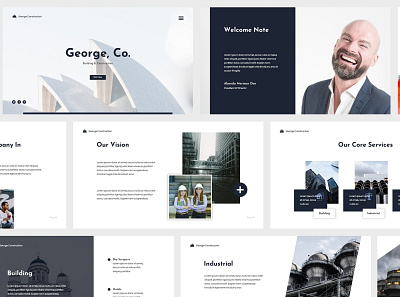 Modern Construction Powerpoint art business construction creative design elegant minimal minimalist modern multipurpose powerpoint presentation professional responsive simple template templates web design web development website