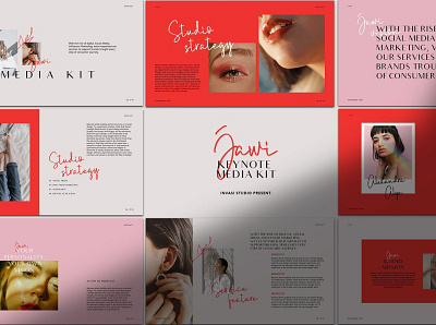 JAWI - Keynote Media Kit basic business clean corporate corporate design corporate identity keynote keynote design keynote presentation keynote template keynote templates media kit media kit template minimal modern presentation presentation template shape template typography