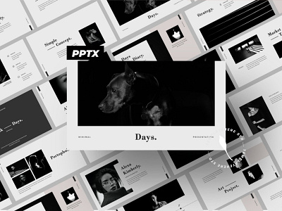 Days Powerpoint agency branding business clean corporate creative elegant image minimal modern powerpoint powerpoint template presentation professional simple template templates web design web development website