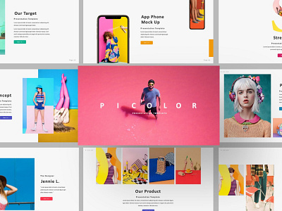 Picolor Creative Google Slide agency business clean concept creative design development google slide google slide template google slides google slides template image minimal modern presentation simple template web design web development website