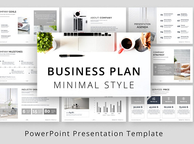 Minimal Style Business Plan PPTX business business plan clean corporate design minimal minimal style minimalism minimalist modern mulitpurpose plan planner professional style styles template web design web development website