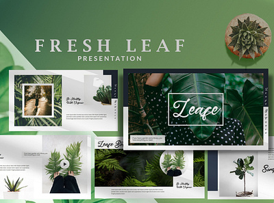 Minimal Fresh Leaf - Nature Powerpoint Template business clean creative design fresh fresh design minimal modern multipurpose nature plant powerpoint presentation professional promotion responsive template ui user interface ux