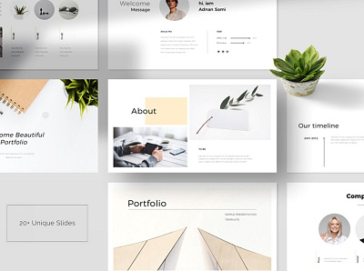 Portfolio Presentation Template agency animated business clean company corporate corporate design creative design effects elegant finance minimal minimalist modern portfolio presentation professional simple template