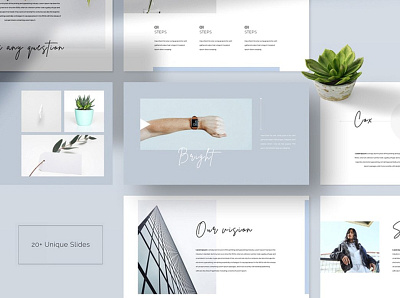 Look Book PowerPoint Template agency clean company creative design development look book lookbook lookbook template master slides new powerpoint presentation simple slide template web design website