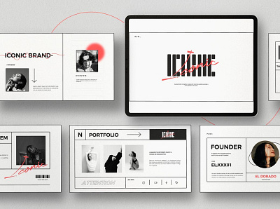 Iconic - Minimal Google Slide agency clean concept development google slide google slide template google slides google slides template minimal presentation presentation design presentation layout presentation template presentations professional simple template web design web development website