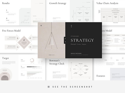 Minimal Business Strategy Google Slides business clean concept corporate creative development elegant google slide google slides minimal modern presentation professional simple strategy template templates web design web development website