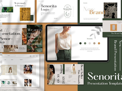 Senorita - Powerpoint Template agency business clean concept creative development minimal minimalist modern powerpoint professional simple template template design templates ui web design web designer web development website