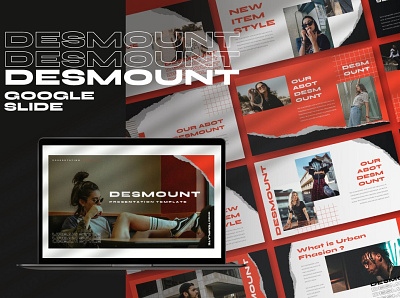 Desmount - Google Slides agency business clean concept elegant google slide google slides google slides template luxury minimal minimalist modern presentation professional simple stylish template web design web development website