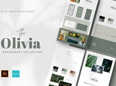 Brand Boards For CANVA & Illustrator brand board brand boards brand design brand sheets branding branding design business canva canva template clean creative minimal minimalist modern presentation professional simple template web design website