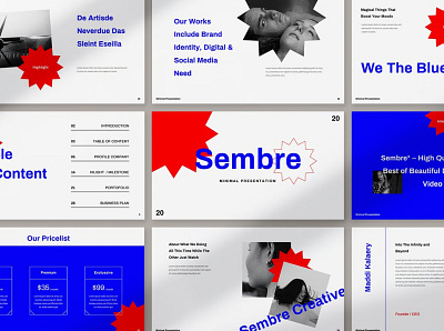 Sembre Google Slides agecy branding business clean concept creative google slide google slide template google slides google slides template lookbook minimal modern presentation simple template templates web design web development website